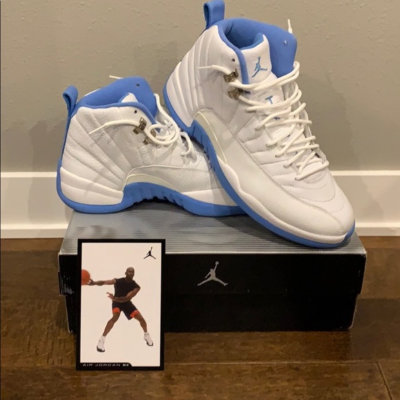 Jordan 12 XII Melo 2004 white university blue - Picture 1 of 6